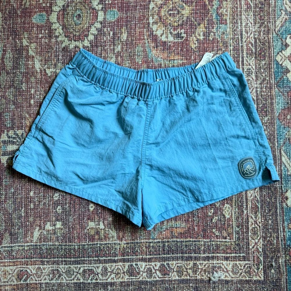 Patagonia Blue Women's Shorts size Small 100% recycled fishing nets